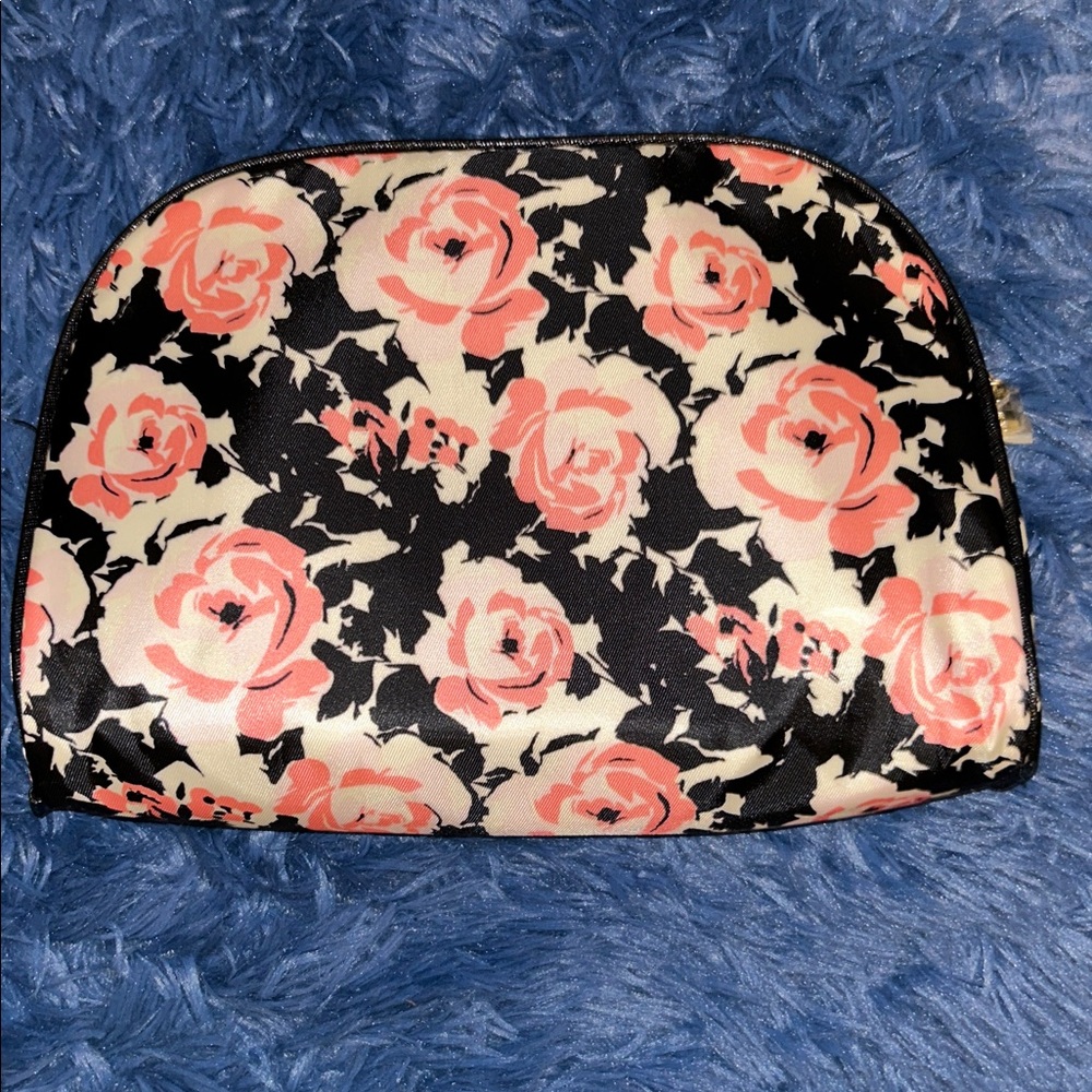Floral Print Cosmetic Bag